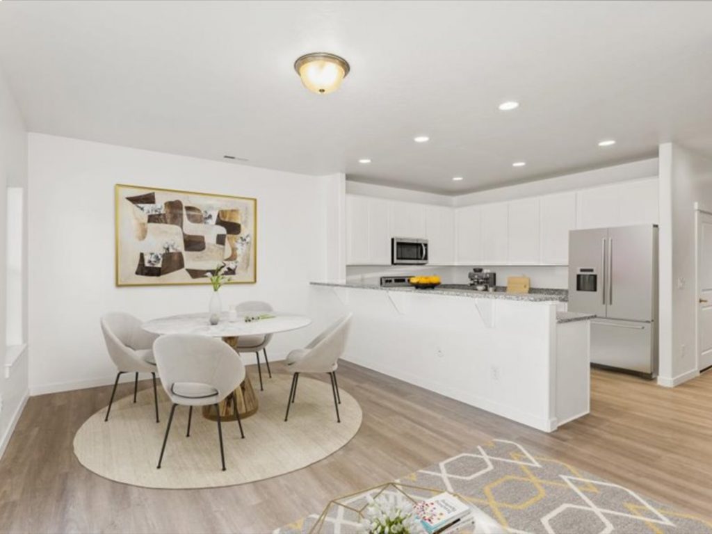 Real Estate Refined for the Modern Homeowner Luxury Pool Fire Pit Twilight.